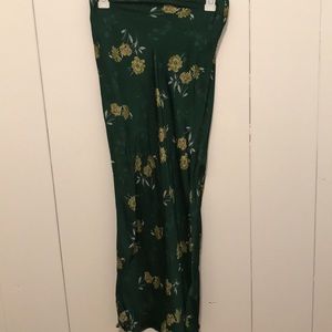 Urban outfitters bias cut midi satin skirt